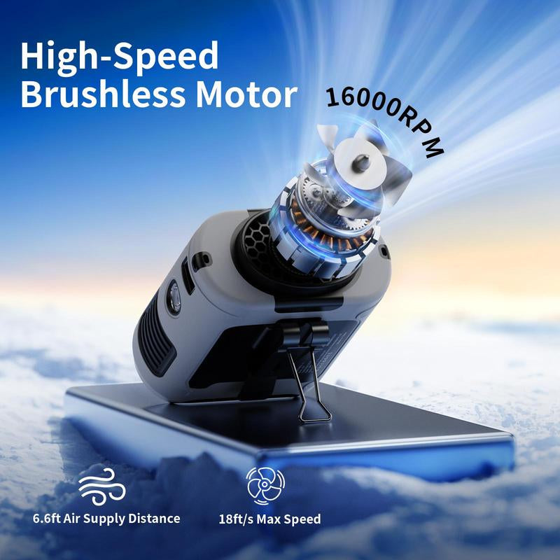 Portable 10,000Mah Power Bank: 3-In-1 Fan, Torch & LED Light