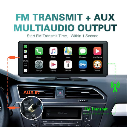 Drive Smart: 10.26-Inch Wireless Carplay & Android Auto Multimedia Video Player