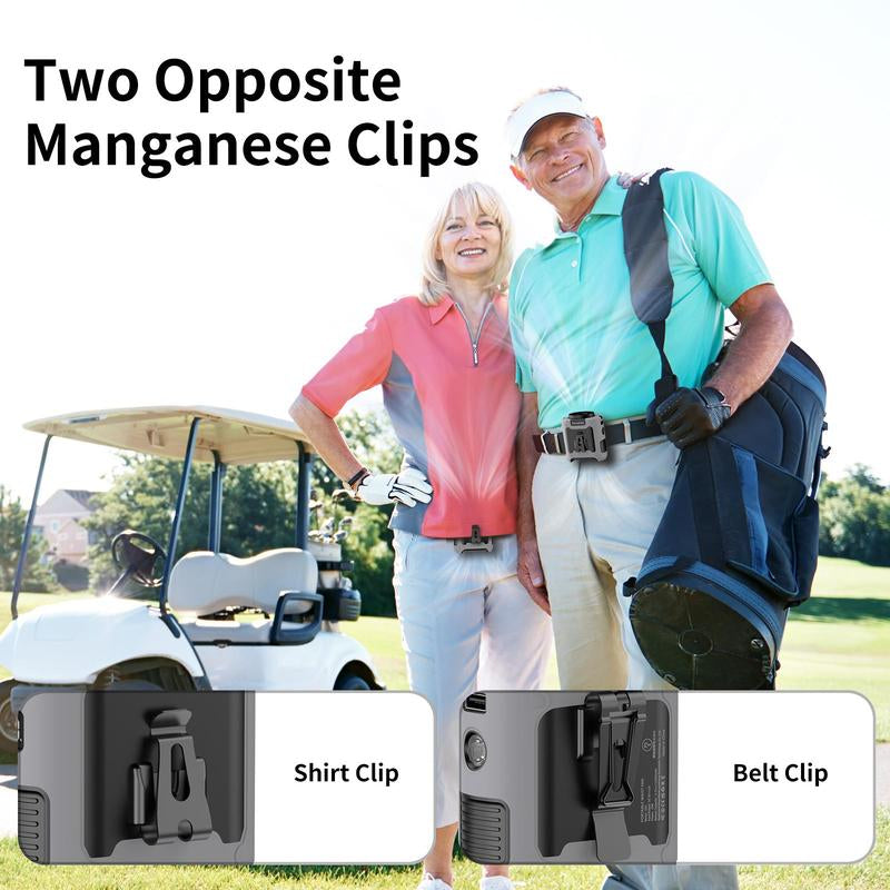 Portable 10,000Mah Power Bank: 3-In-1 Fan, Torch & LED Light